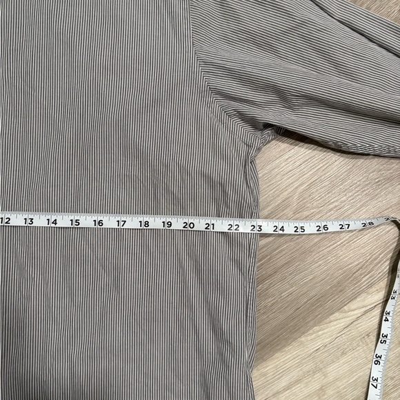 Calvin Klein Black and White Striped Shirt - Picture 6 of 7